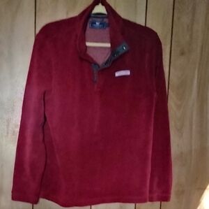Vineyard Vines Performance Fleece Pullover, Red/Burgundy